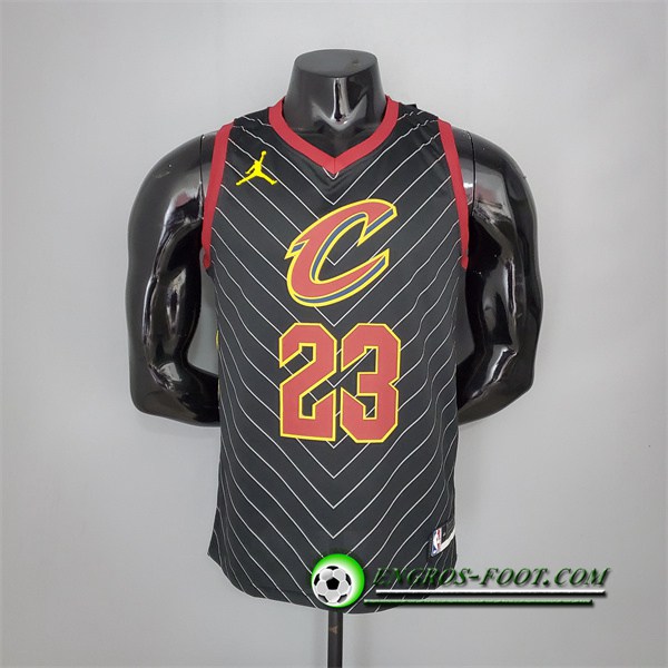 Maillot Cleveland Cavaliers (James #23) 2021 Noir Jordan Theme Limited Edition