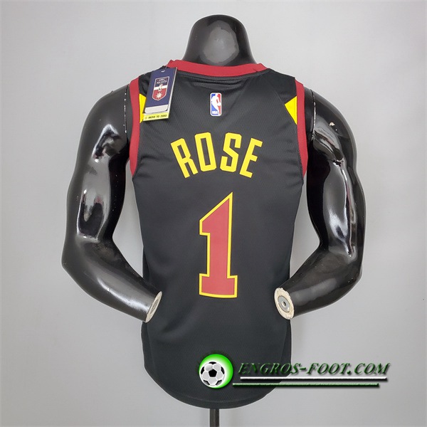 Maillot Cleveland Cavaliers (Rose #1) 2021 Noir Jordan Theme Limited Edition