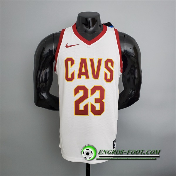 Maillot Cleveland Cavaliers (James #23) Blanc