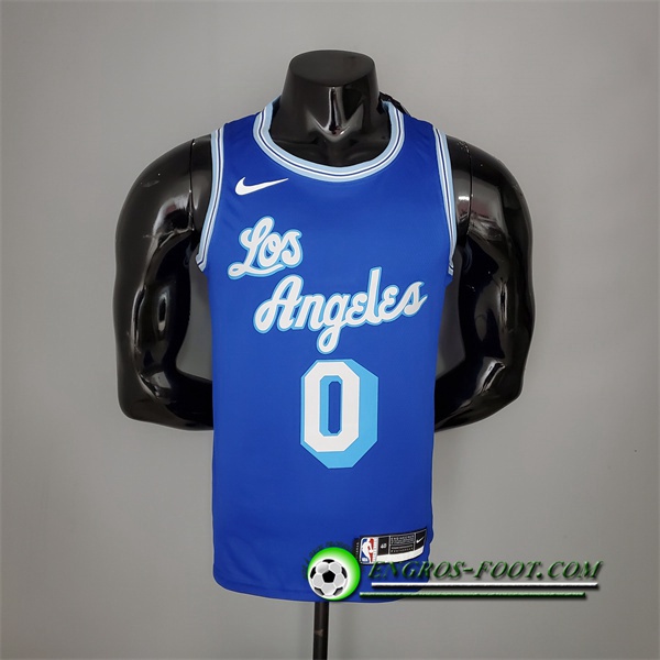 Maillot Los Angeles Lakers (Kuzma #0) 2021 Retro Bleu