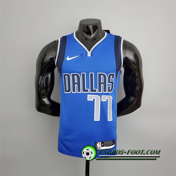 Maillot Dallas Mavericks (Doncic #77) Bleu