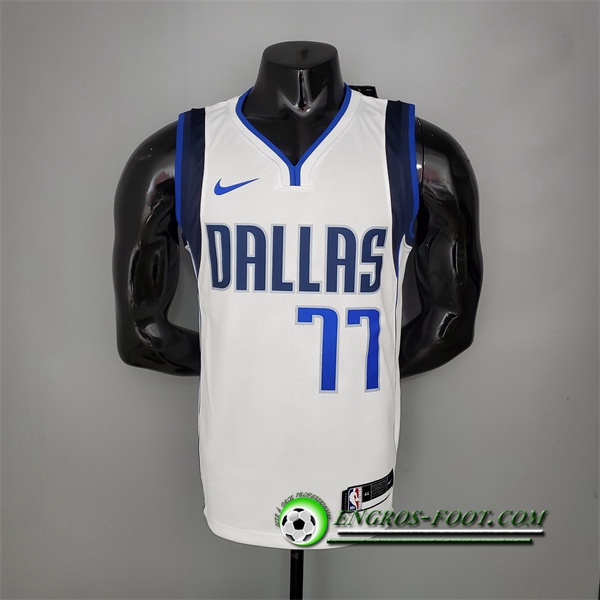 Maillot Dallas Mavericks (Doncic #77) Domicile Blanc