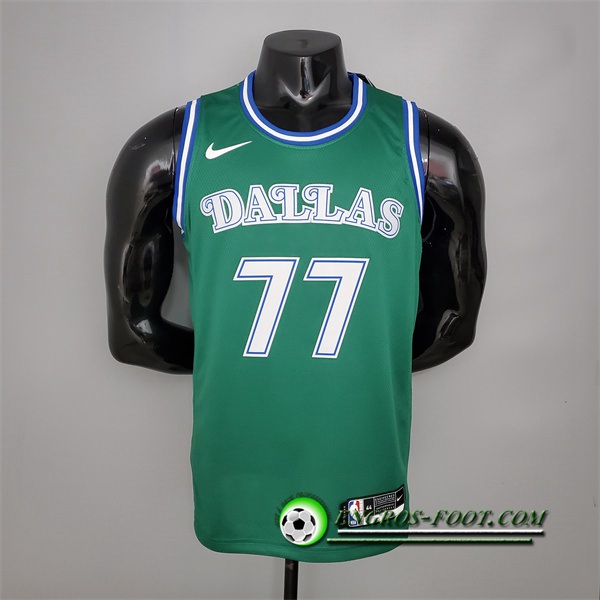 Maillot Dallas Mavericks (Doncic #77) Retro Vert