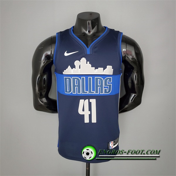 Maillot Dallas Mavericks (Nowitzki #41) Iceberg Edition