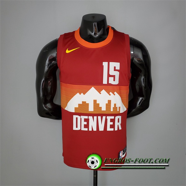 Maillot Denver Nuggets (Jokic #15) 2021 Rouge City Edition