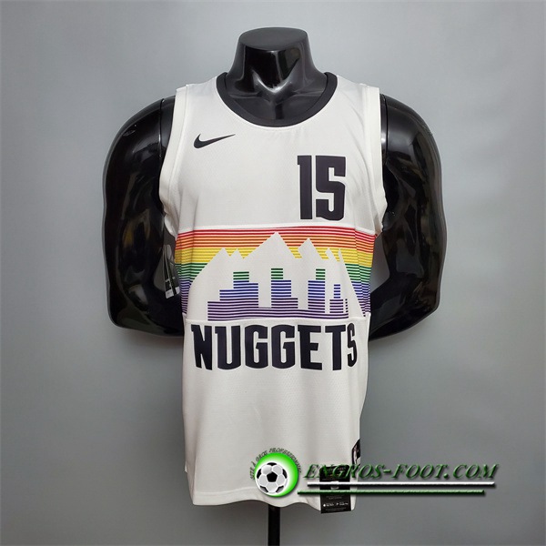 Maillot Denver Nuggets (Jdkic #15) Blanc City Edition