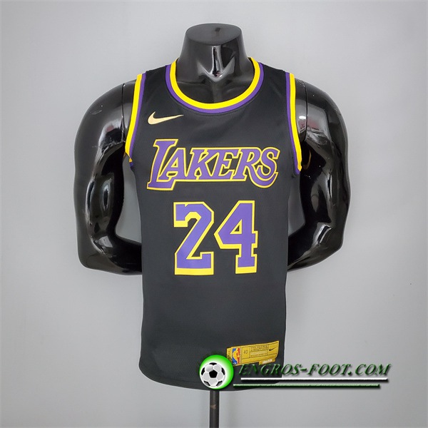 Maillot Los Angeles Lakers (Bryant #24) 2021 Noir Bonus Edition