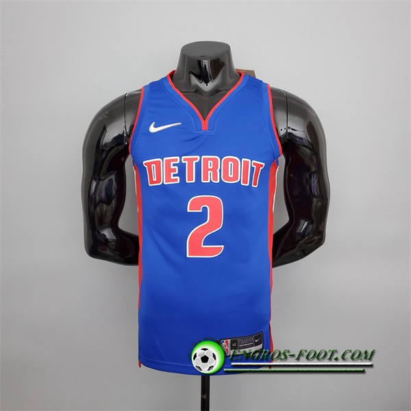 Maillot Detroit Pistons (Cunningham #2) Bleu 75th Anniversary