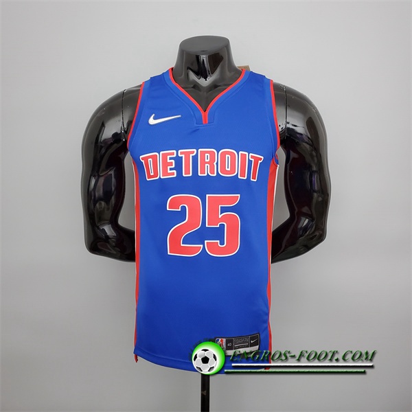 Maillot Detroit Pistons (Rose #25) Bleu 75th Anniversary