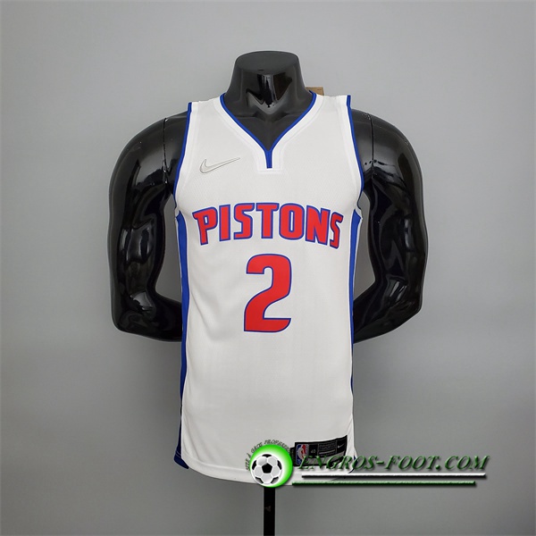 Maillot Detroit Pistons (Cunningham #2) Blanc 75th Anniversary