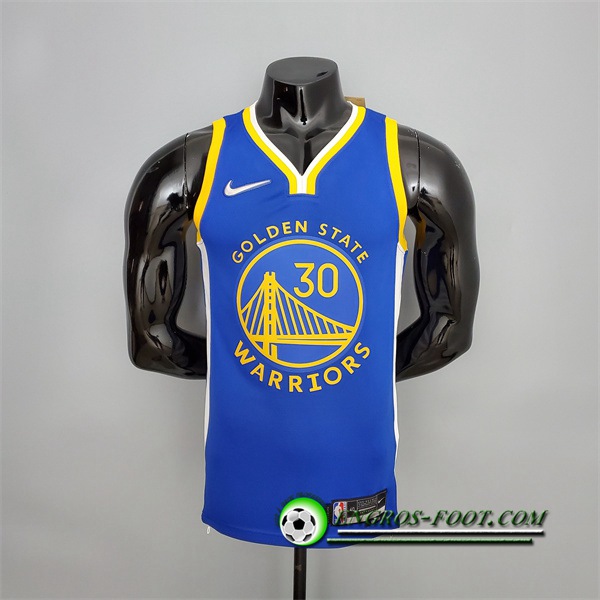 Maillot Golden State Warriors (Curry #2974) Bleu 75th Anniversary