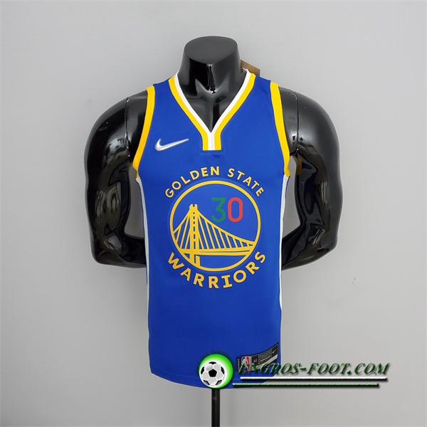 Maillot Golden State Warriors (Curry #30) Bleu 75th Anniversary Mexique Edition