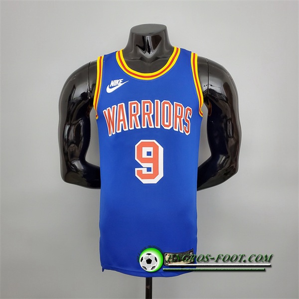 Maillot Golden State Warriors (Iguodala #9) Bleu Retro 75th Anniversary