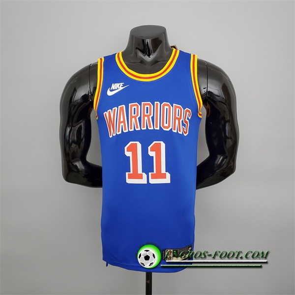 Maillot Golden State Warriors (Thompson #11) Bleu Retro 75th Anniversary