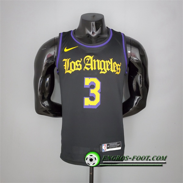 Maillot Los Angeles Lakers (Davis #3) 2021 Noir