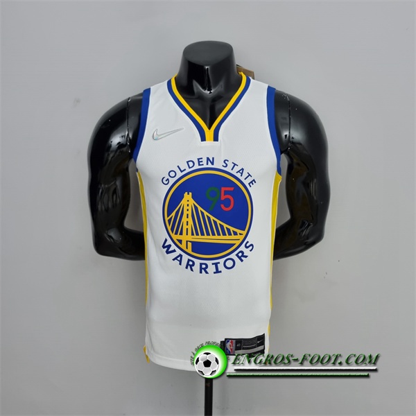 Maillot Golden State Warriors (Toscano #95) Blanc 75th Anniversary Mexique Exclusive