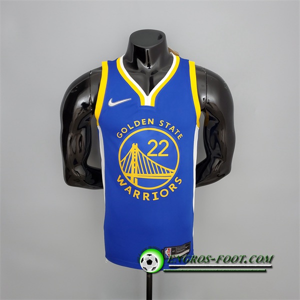 Maillot Golden State Warriors (Wiggins #22) Bleu 75th Anniversary