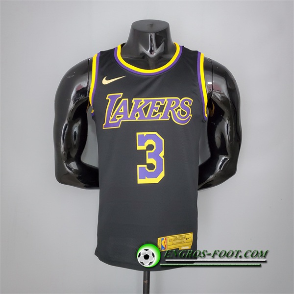 Maillot Los Angeles Lakers (Davis #3) 2021 Noir Bonus Edition