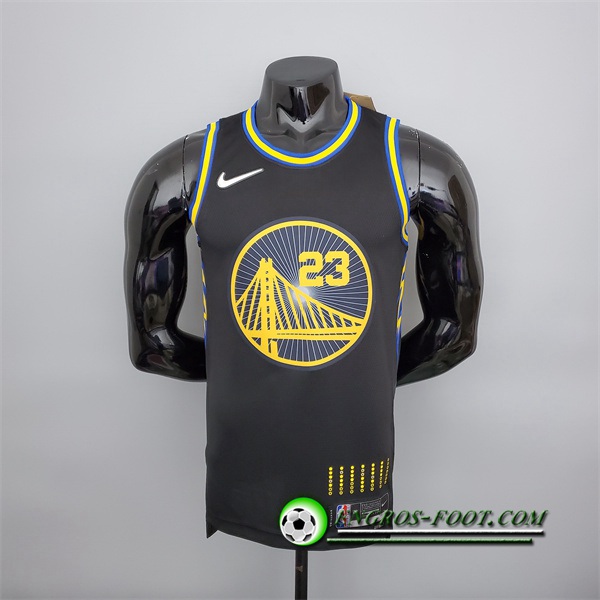 Maillot Golden State Warriors (Green #23) Noir 75th Anniversary City Edition