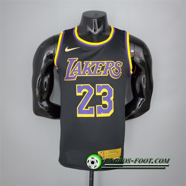 Maillot Los Angeles Lakers (Ames #23) 2021 Noir Bonus Edition