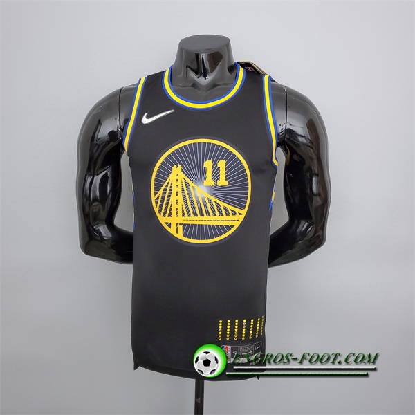 Maillot Golden State Warriors (Thompson #11) Noir 75th Anniversary City Edition