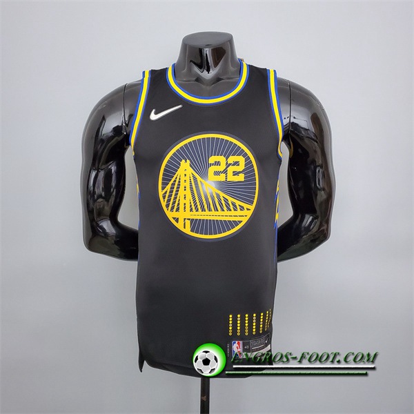 Maillot Golden State Warriors (Wiggins #22) Noir 75th Anniversary City Edition