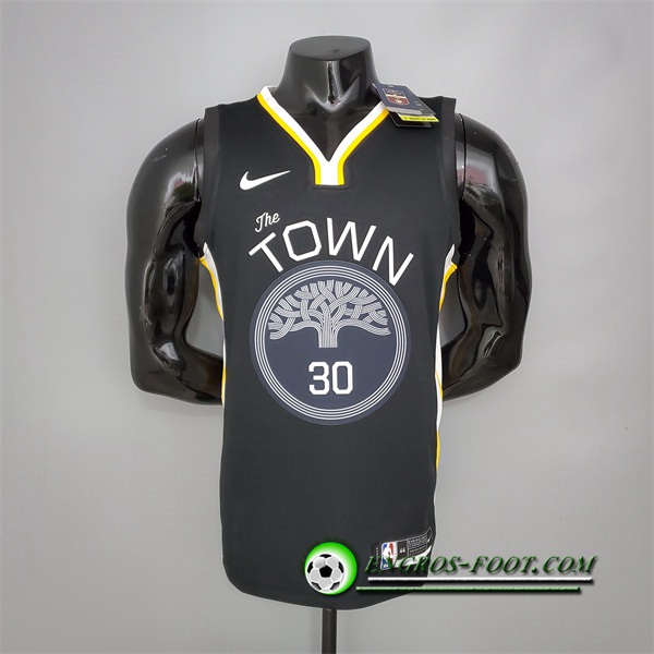 Maillot Golden State Warriors (Curry #30) Noir