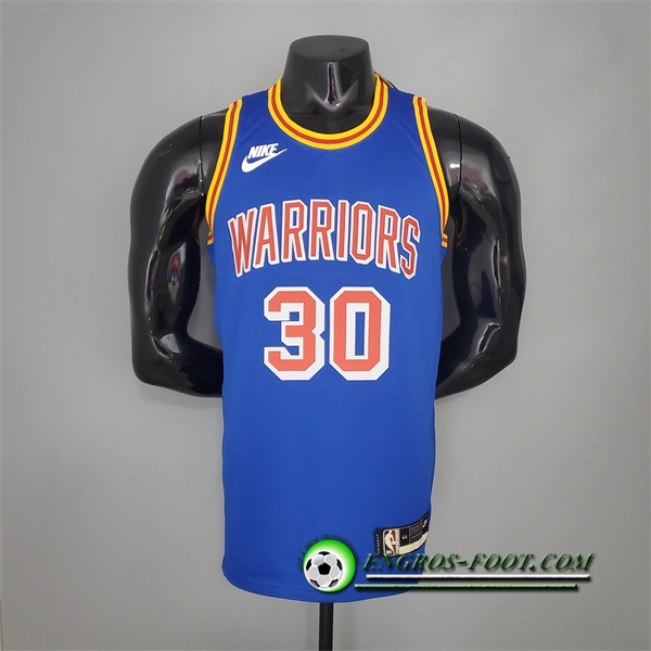 Maillot Golden State Warriors (Curry#30) Bleu 75th Anniversary