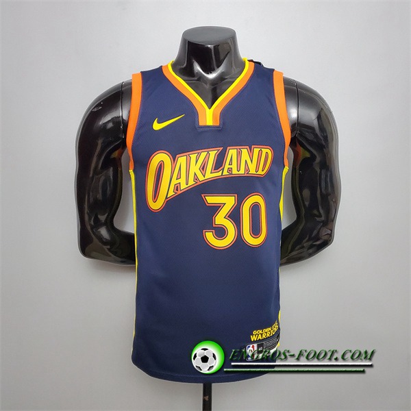 Nouveau Maillot Golden State Warriors (Curry #30) Bleu Royal City Edition