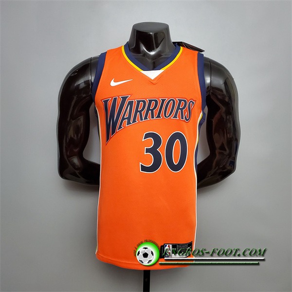 Nouveau Maillot Golden State Warriors (Curry #30) Orange