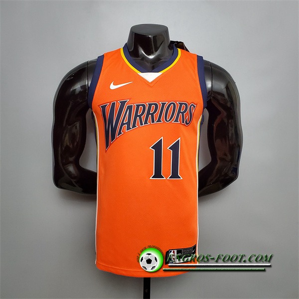 Nouveau Maillot Golden State Warriors (Thompson #11) Orange