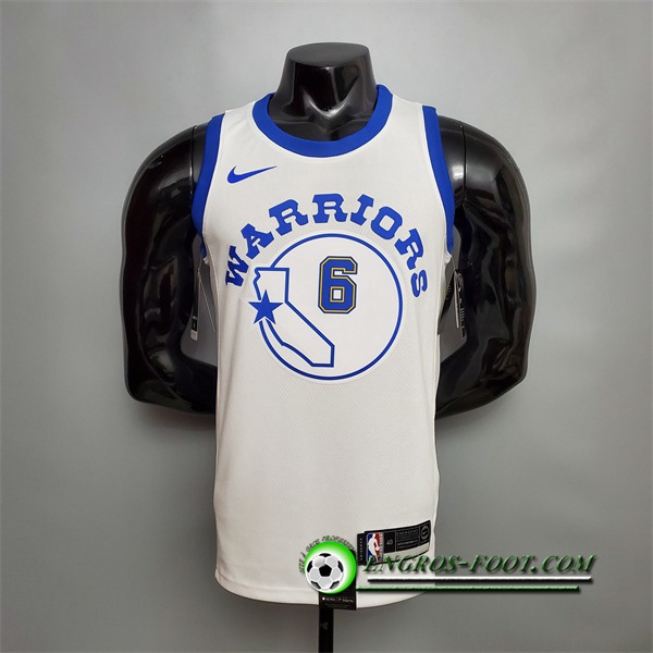 Maillot Golden State Warriors (Young #6) Blanc Retro Version