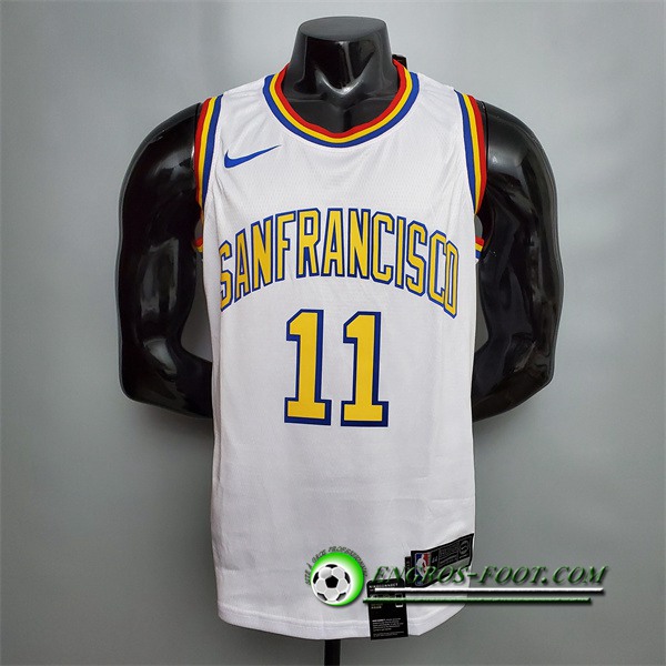 Maillot Golden State Warriors (Thompson #11) Retro Blanc