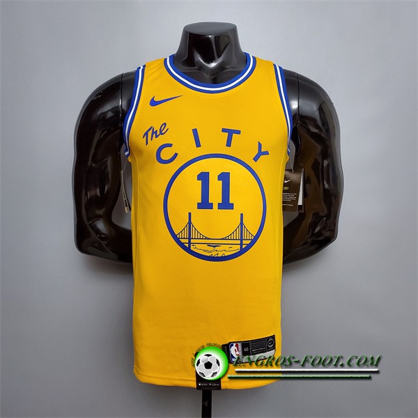 Maillot Golden State Warriors (Thompson #11) Jaune Tram Version