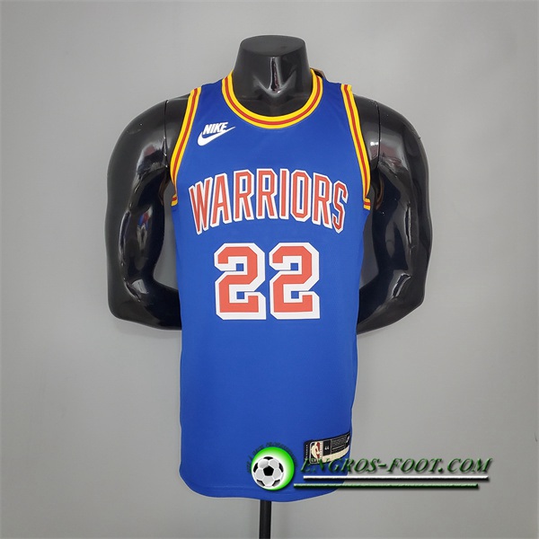 Maillot Golden State Warriors (Wiggins #22) Bleu 75th Anniversary