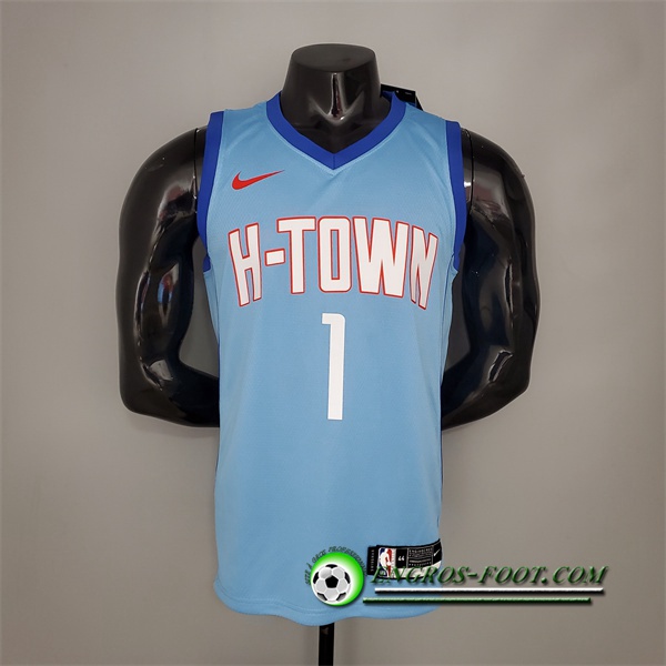 Maillot Houston Rockets (McGrady #1) 2021 Bleu City Edition