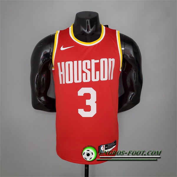 Maillot Houston Rockets (Paul #3) Retro Rouge