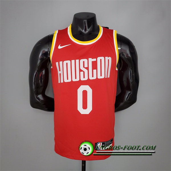 Maillot Houston Rockets (Westbrook #0) Retro Rouge