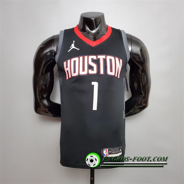 Maillot Houston Rockets (McGrady #1) Noir Jordan Theme Limited City Edition