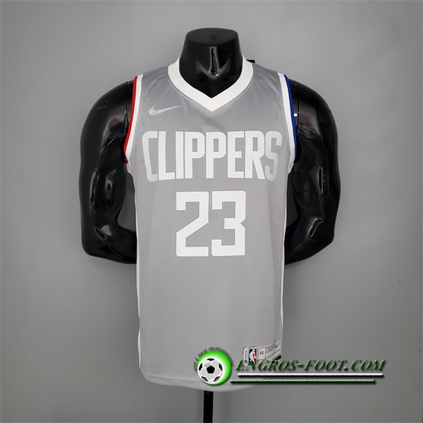 Maillot Los Angeles Clippers (Williams #23) 2021 Gris Bonus Edition