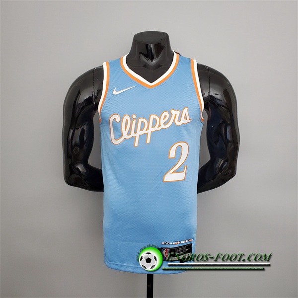 Maillot Los Angeles Clippers (Leonard #2) 2022 Season Bleu City Edition