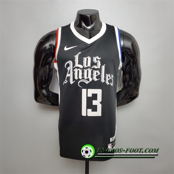 Nouveau Maillot Los Angeles Clippers (George #13) Noir