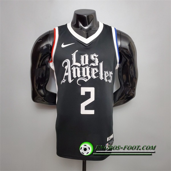 Nouveau Maillot Los Angeles Clippers (Leonard #2) Noir