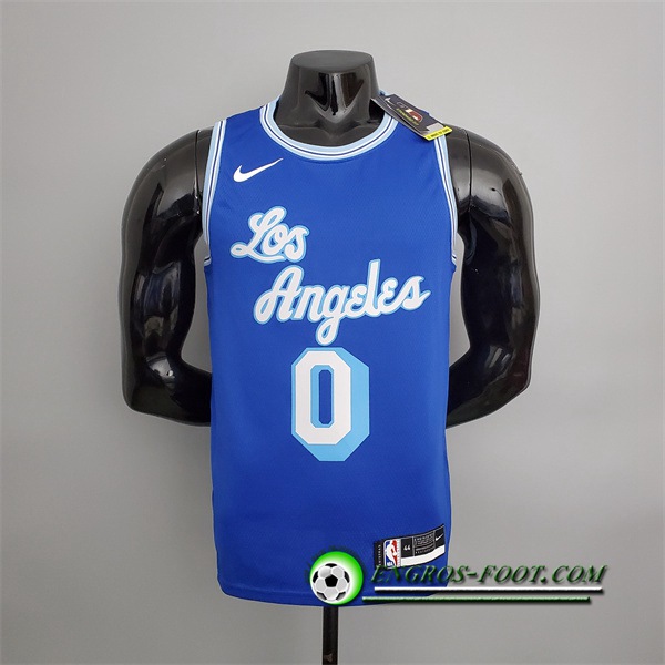 Maillot Los Angeles Lakers (Westbrook #0) 2021 Retro Bleu