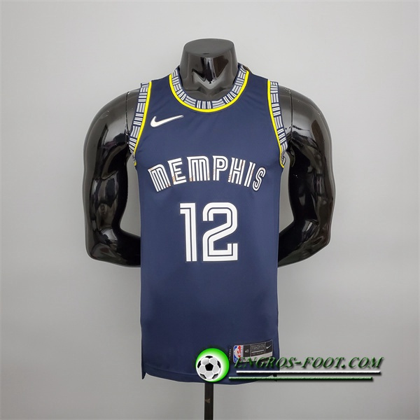 Maillot Memphis Grizzlies (Morant #12) 2022 Season Bleu Royal City Edition