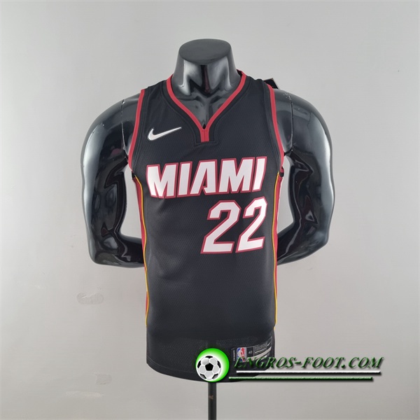 Maillot Miami Heat (Butler #22) Noir 75th Anniversary