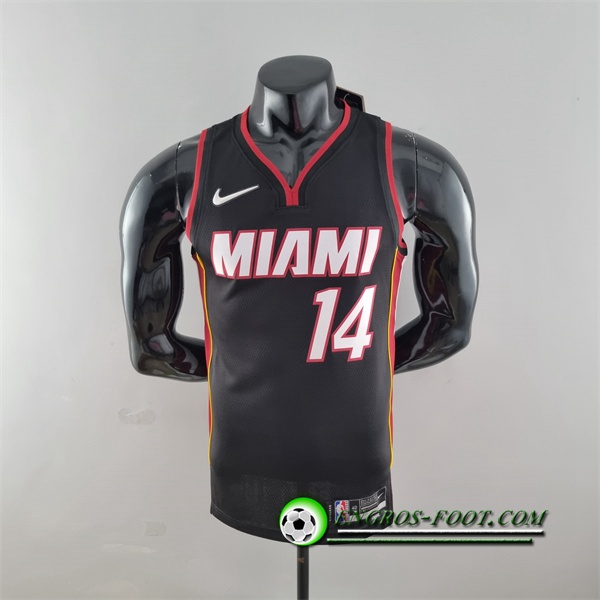 Maillot Miami Heat (Herro #14) Noir 75th Anniversary