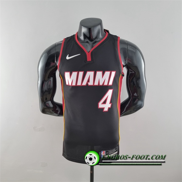 Maillot Miami Heat (Oladipo #4) Noir 75th Anniversary