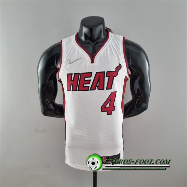 Maillot Miami Heat (Oladipo #4) Blanc 75th Anniversary