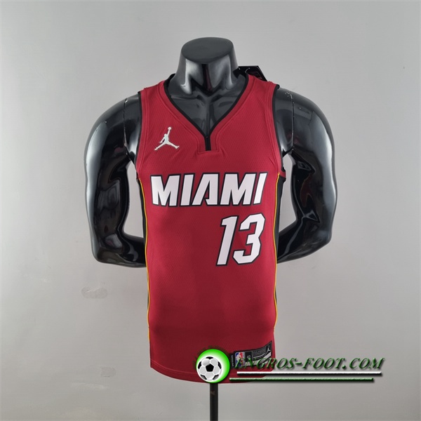 Maillot Miami Heat (Adebayo #13) Vin Rouge 75th Anniversary